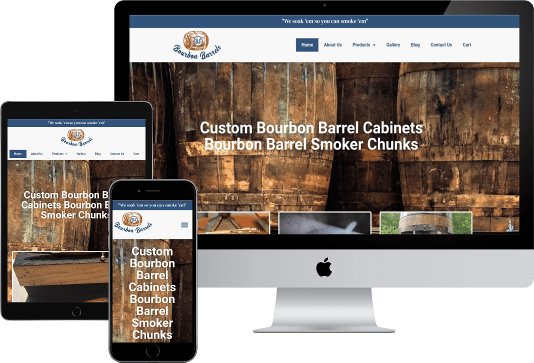 Custom ECommerce Website Design for BSBourbonBarrels.com